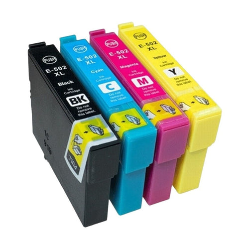 Multipack 4 συμβατών μελανιών Epson 502XL(C13T02W64010) για εκτυπωτές Epson