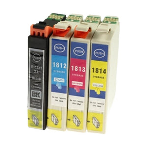 Multipack 4 συμβατών μελανιών T1801-T1804 για Epson (C13T18064012)