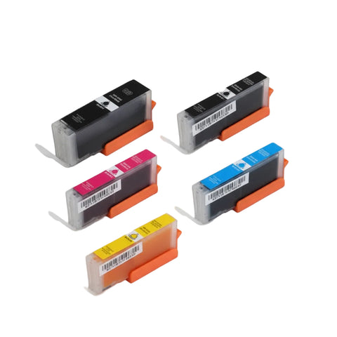Multipack 5 συμβατών μελανιών CanonPGI-580XXL/CLI-581XXL CMYK (1970C001, 1998C005)