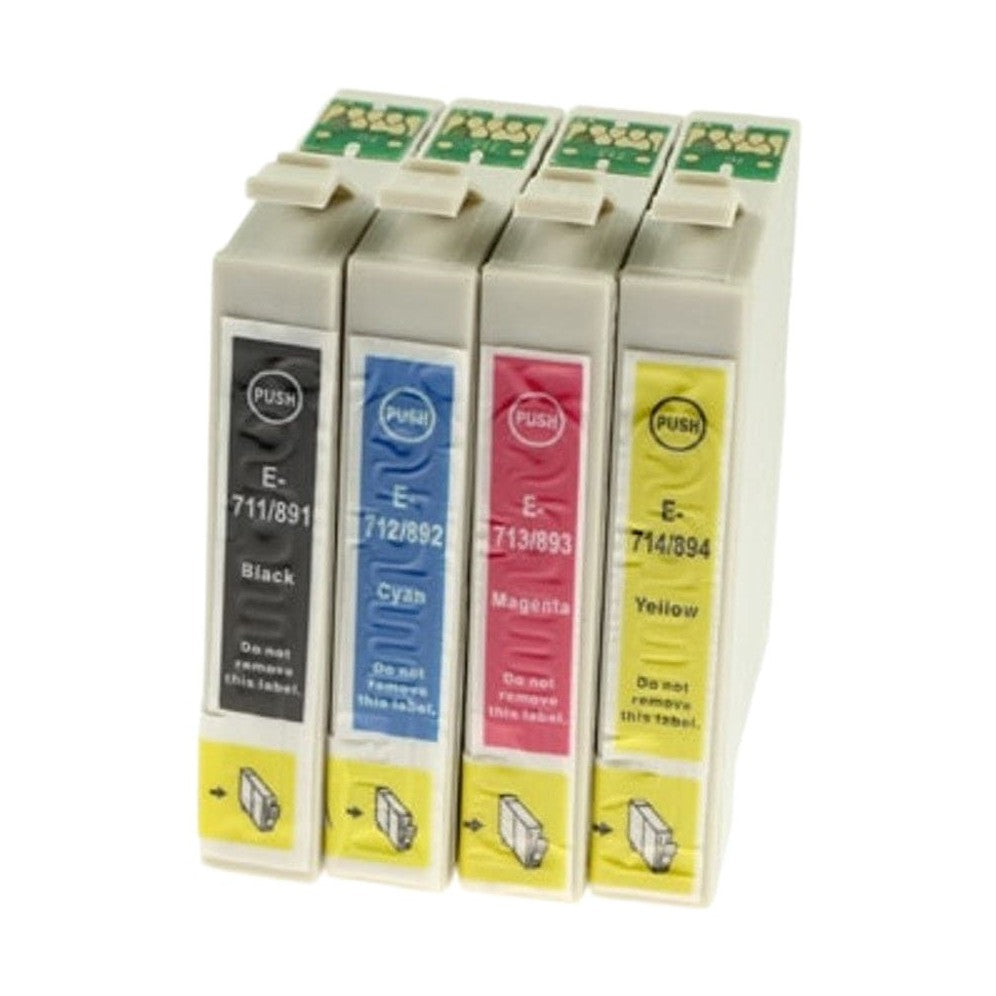 Multipack 8 συμβατών μελανιών (T0711-T0714) για Epson (C13T07154010) (T0715) για εκτυπωτές Epson