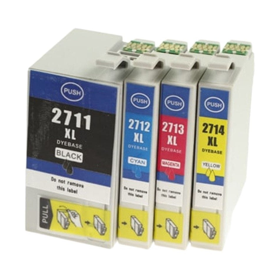 Multipack 4 συμβατών μελανιών (T2711-T2714) 27XLγια Epson για εκτυπωτές Epson