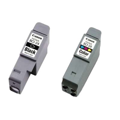 Multipack 6 Συμβατών μελανιών Canon BCI-24/BCI-21 (3 Black και 3 Color) για εκτυπωτές Canon