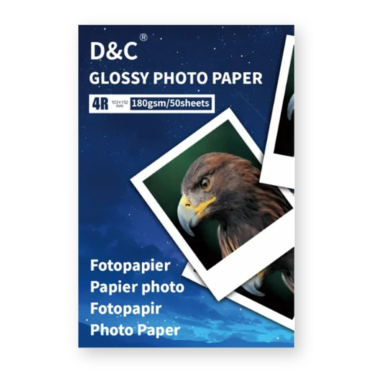 D&C Glossy Photo Paper 4R 10x15 (102x152) 180g 50 φύλλα