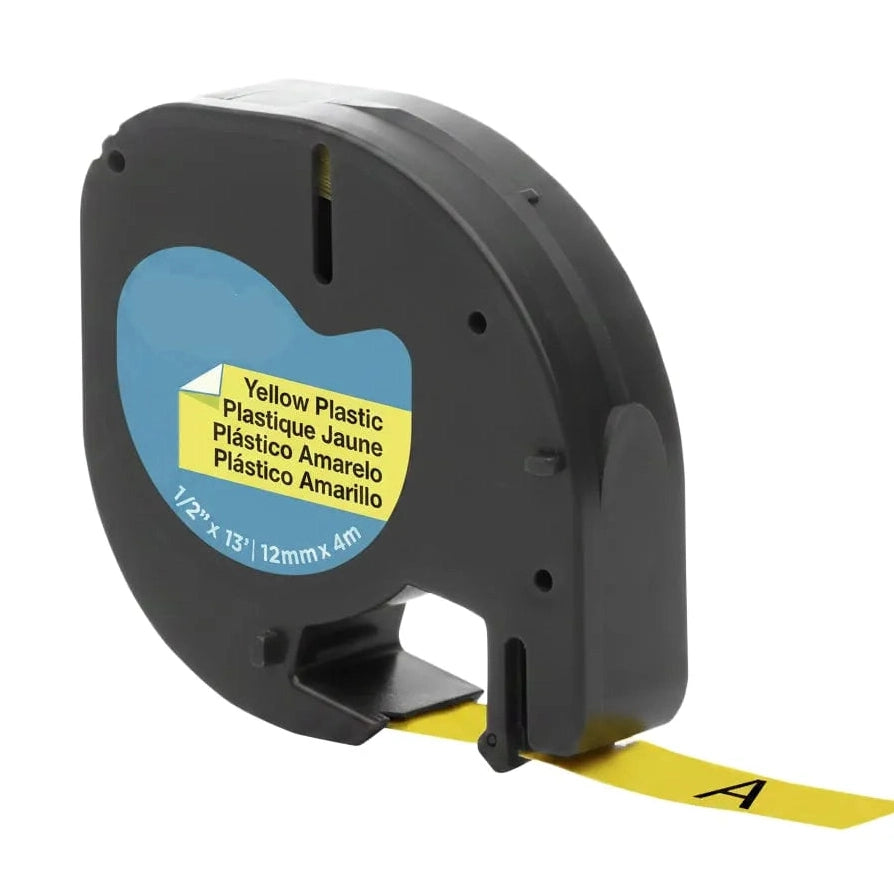 Dymo 91202 / S0721620 Συμβατή ταινία Ετικετογράφου 4m x 12mm Yellow για εκτυπωτές DYMO