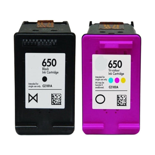 Multipack 3 συμβατών μελανιών HP 650XL (2 Black + 1Colour) (CZ101AE) (CZ102AE)
