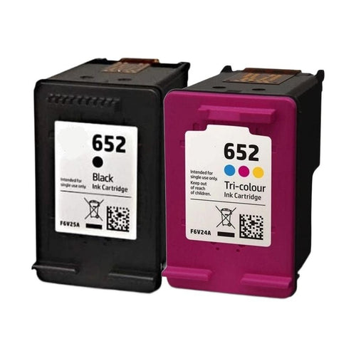 Multipack 3 Συμβατών μελανιών HP 652XL (2 Black + 1Colour) για εκτυπωτές HP