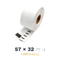 Συμβατές ετικέτες σε ρολό 11354 57x32mm 1000 τεμ. για LabelWriter