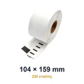 Συμβατές ετικέτες σε ρολό S0904980 104x159mm 220 τεμ. για LabelWriter 4XL