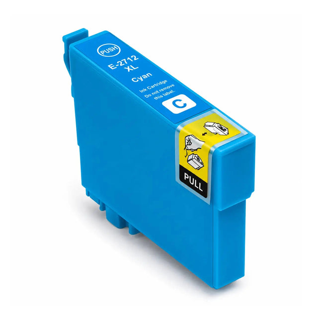 Συμβατό μελάνι Epson (T2712) 27XL (C13T271240) (Cyan)