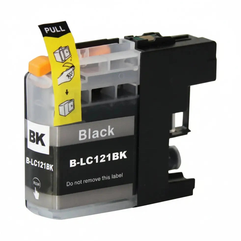 Συμβατό μελάνι Brother LC-121BK (LC121BK) (Black) για εκτυπωτές Brother