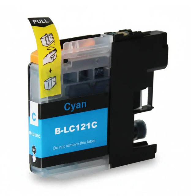 Συμβατό μελάνι Brother LC-121C (LC121) (Cyan)