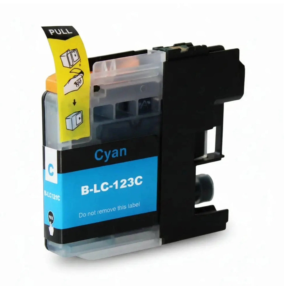 Συμβατό μελάνι Brother LC-123C (LC123C) (Cyan) για εκτυπωτές Brother
