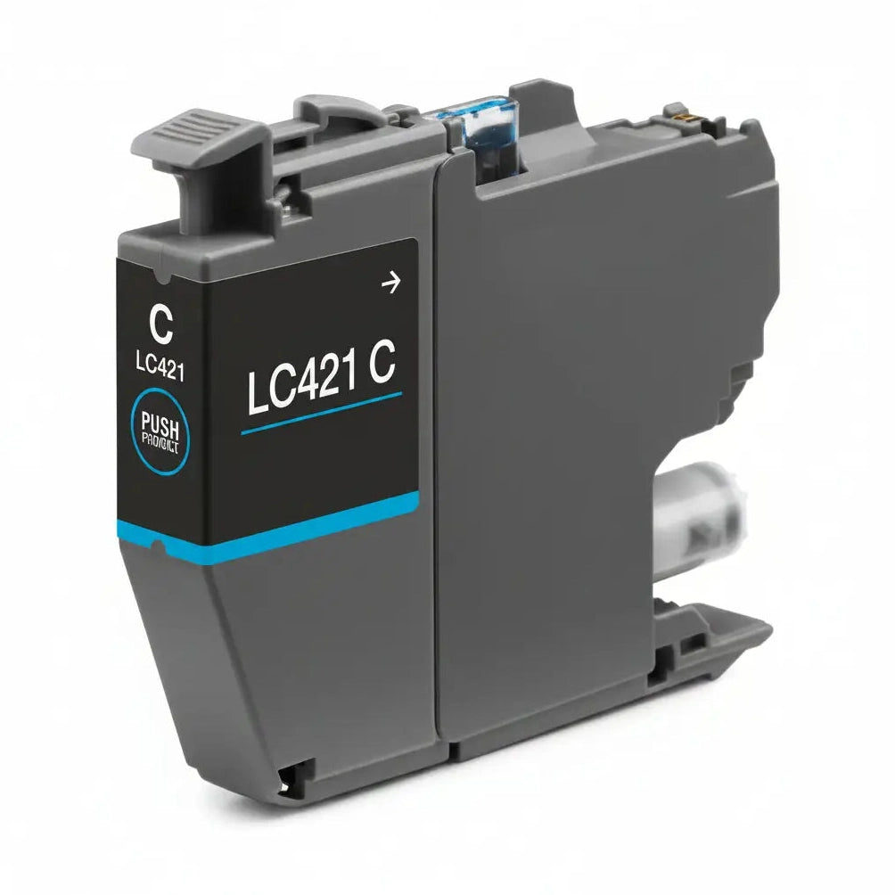 Συμβατό μελάνι Brother LC-421C (LC421C) (Cyan) για εκτυπωτές Brother