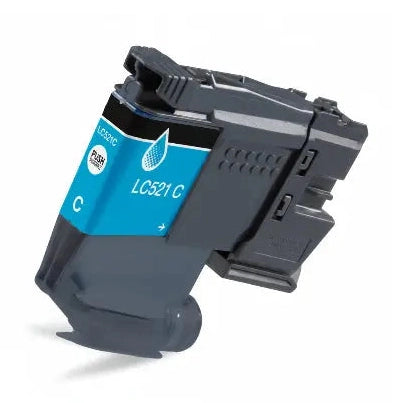 Συμβατό Μελάνι Brother LC-521 (LC521C) Cyan για εκτυπωτές Brother