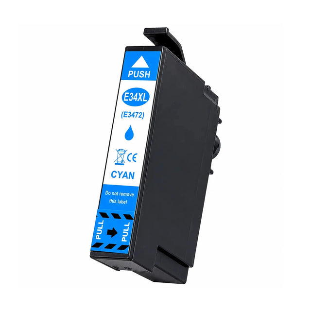 Συμβατό μελάνι Epson (T3472) 34XL (C13T34724010) (Cyan)