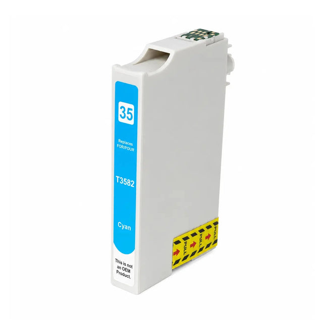 Συμβατό μελάνι Epson 35 XL (T3592) (C13T35924010) (Cyan)