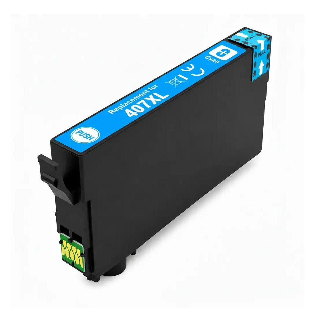Συμβατό μελάνι Epson Cyan 407XL (C13T07U240) για εκτυπωτές Epson