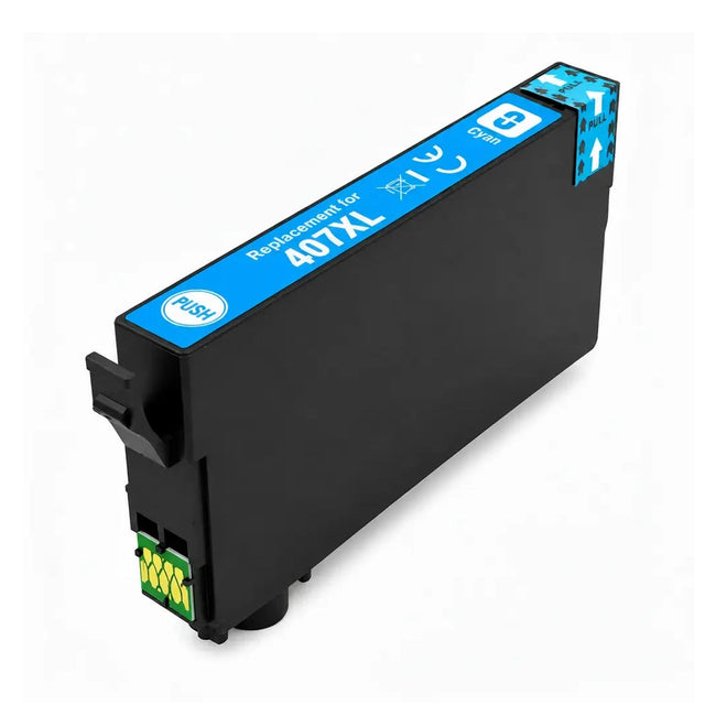 Συμβατό μελάνι Epson Cyan 407XL (C13T07U240)