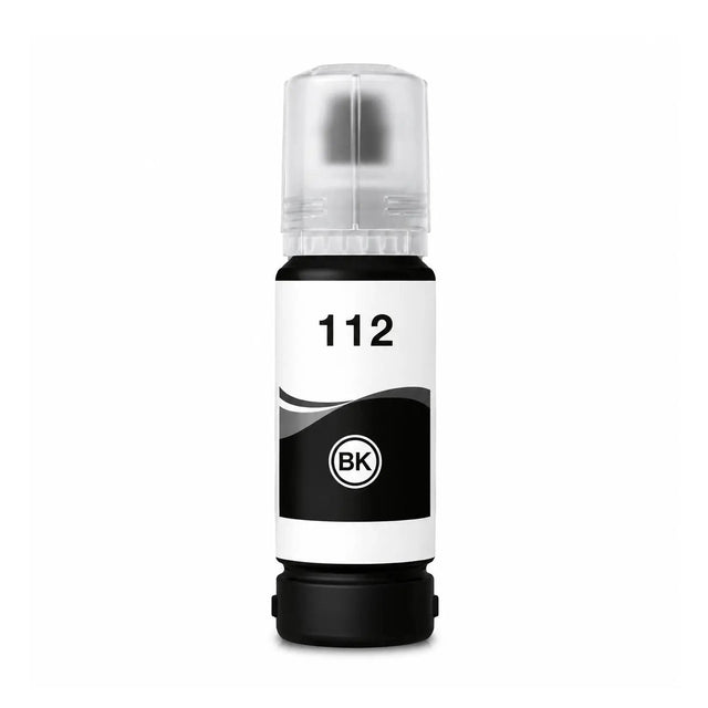 Συμβατό μελάνι Epson Ecotank 112 (C13T06C14A) (140 ml) (Black)