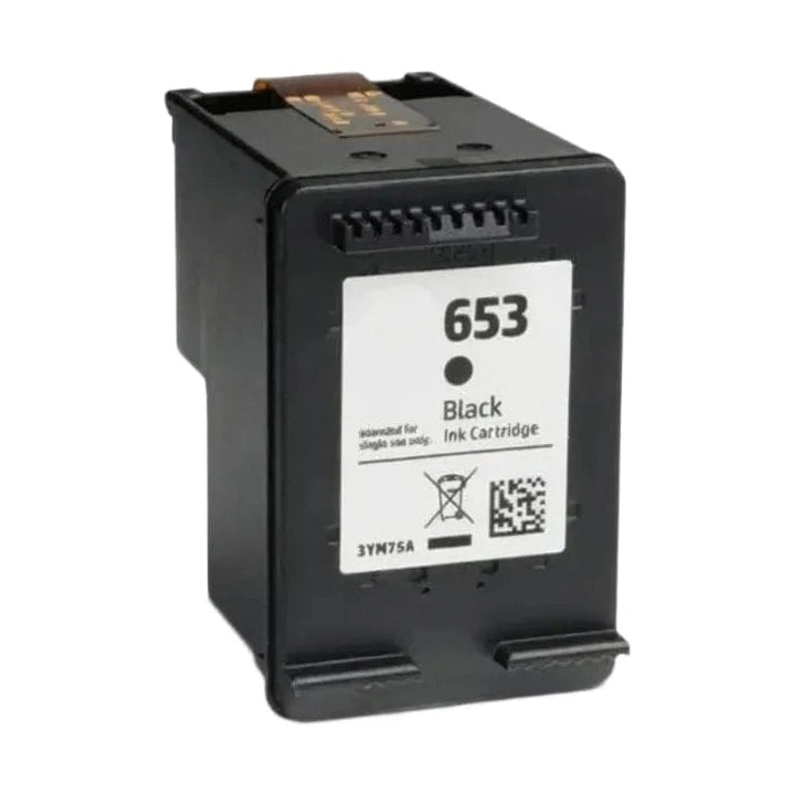 Συμβατό μελάνι HP 653XL (3YM75A) (Black) για εκτυπωτές HP