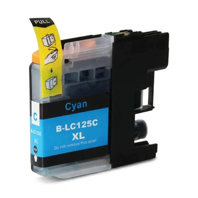 Συμβατό μελάνι LC-125 XL C για Brother (LC125XLC) (Cyan)