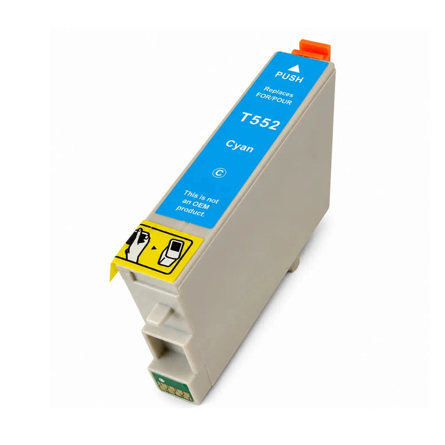 Συμβατό μελάνι Epson T0552 (C13T055240) (Cyan)