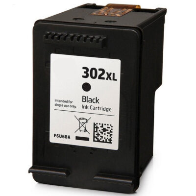 Συμβατό μελάνι HP 302XL Black (F6U68AE)