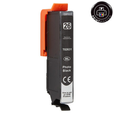 Συμβατό μελάνι Epson T2631 26XL (C13T26314010) (Photo Black)
