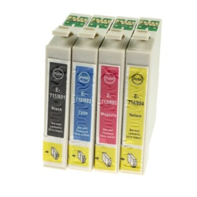 Multipack 4 συμβατών μελανιών (T0711-T0714) για Epson (C13T07154010) (T0715)