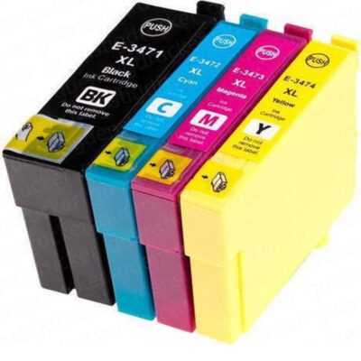 Multipack 4 συμβατών μελανιών (T3471-T3474) (C13T34764010) για Epson