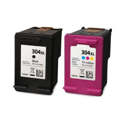 Multipack 2 συμβατών μελανιών HP 304XL (1 Black + 1 Colour) (N9K08AE) (N9K07AE)