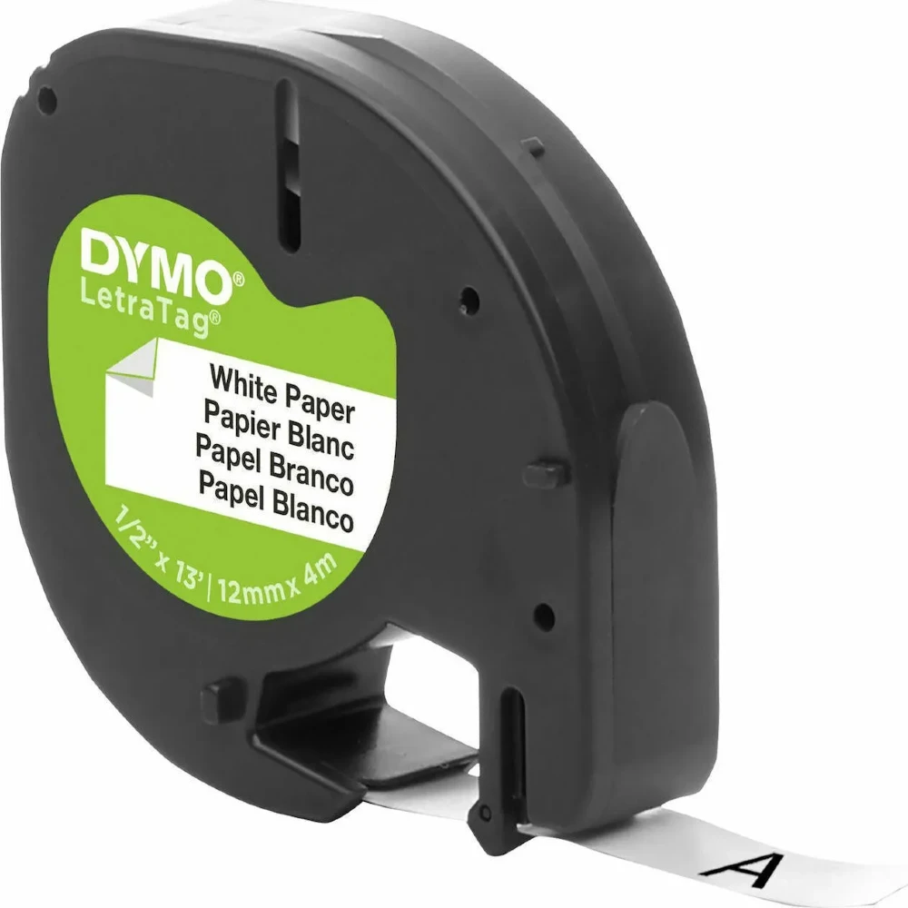 Dymo 91201 / S0721660 Συμβατή ταινία Ετικετογράφου 4m x 12mm White